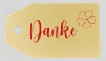 Anhängekarten Danke